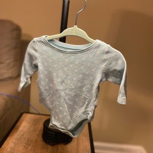 0-3 month old navy onesie